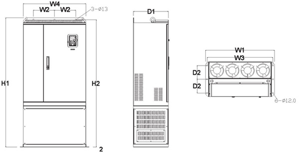 Преобразователь частоты INVT GD200-030G/037P-4